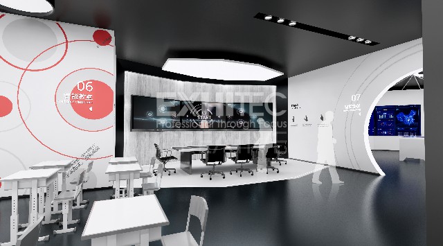 沃利創(chuàng)意總經(jīng)理視察天英教育企業(yè)展廳現(xiàn)場(chǎng)